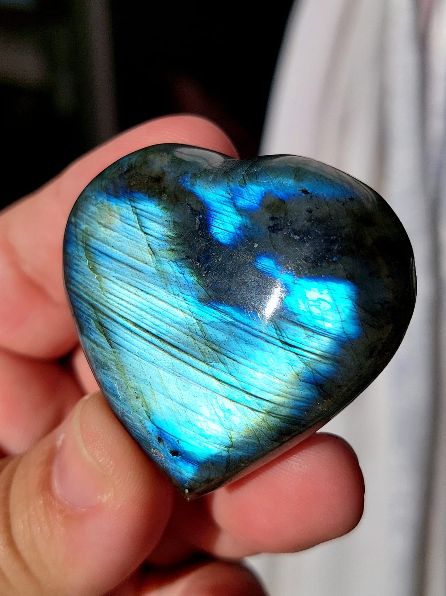 Labradorite cuore - 4,6 cm