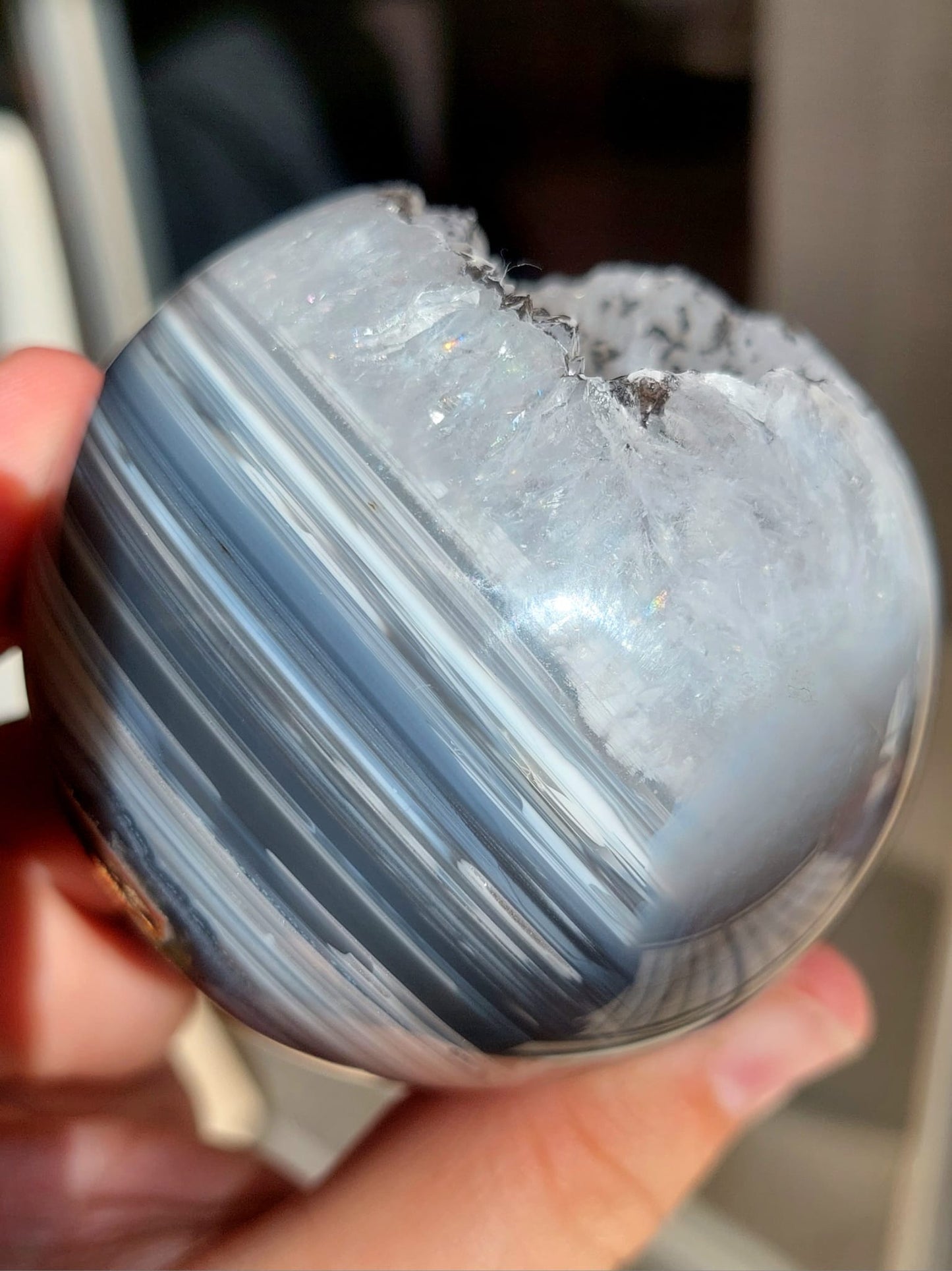 Agata Drusy sfera - 6,8 cm