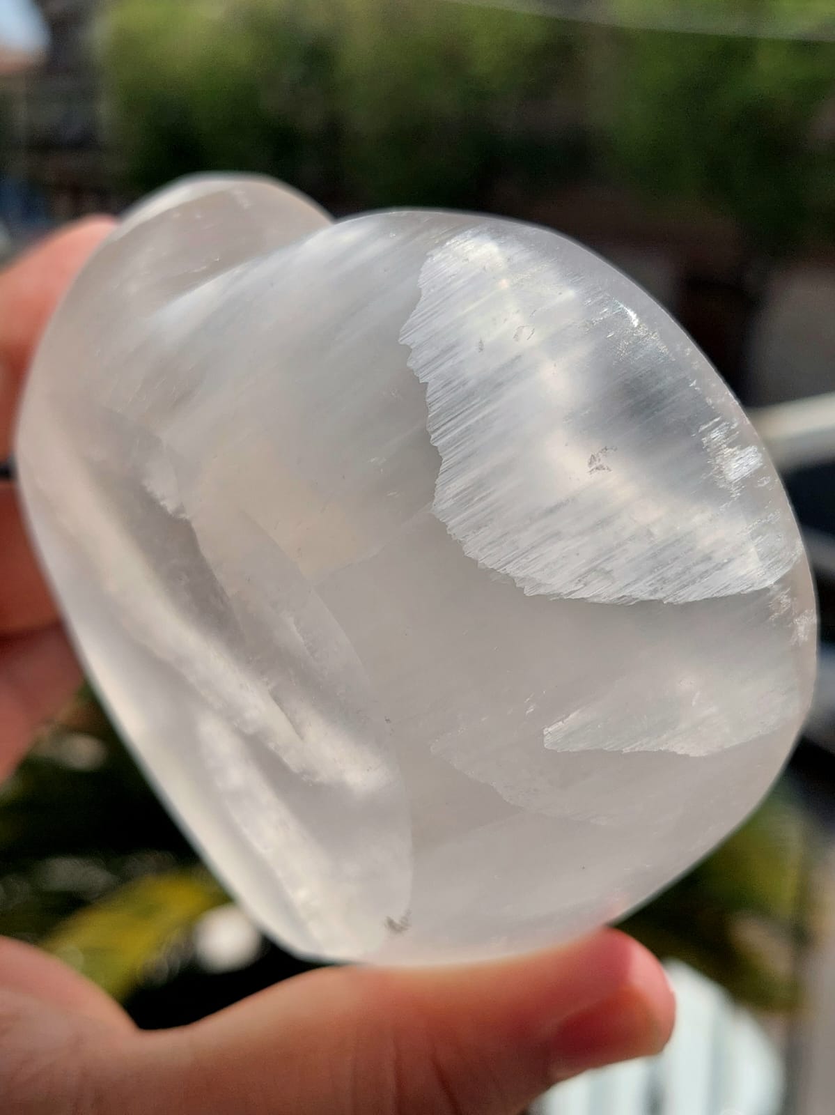 Selenite ciotola Cuore - 10 cm