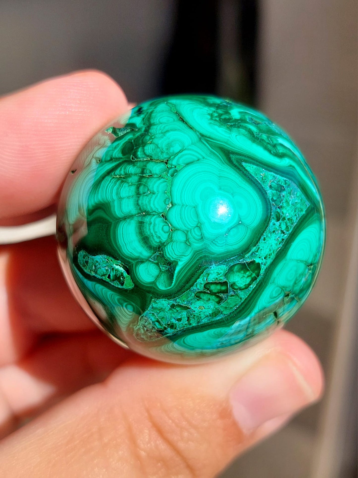 Malachite mini sfera - 3,8 cm