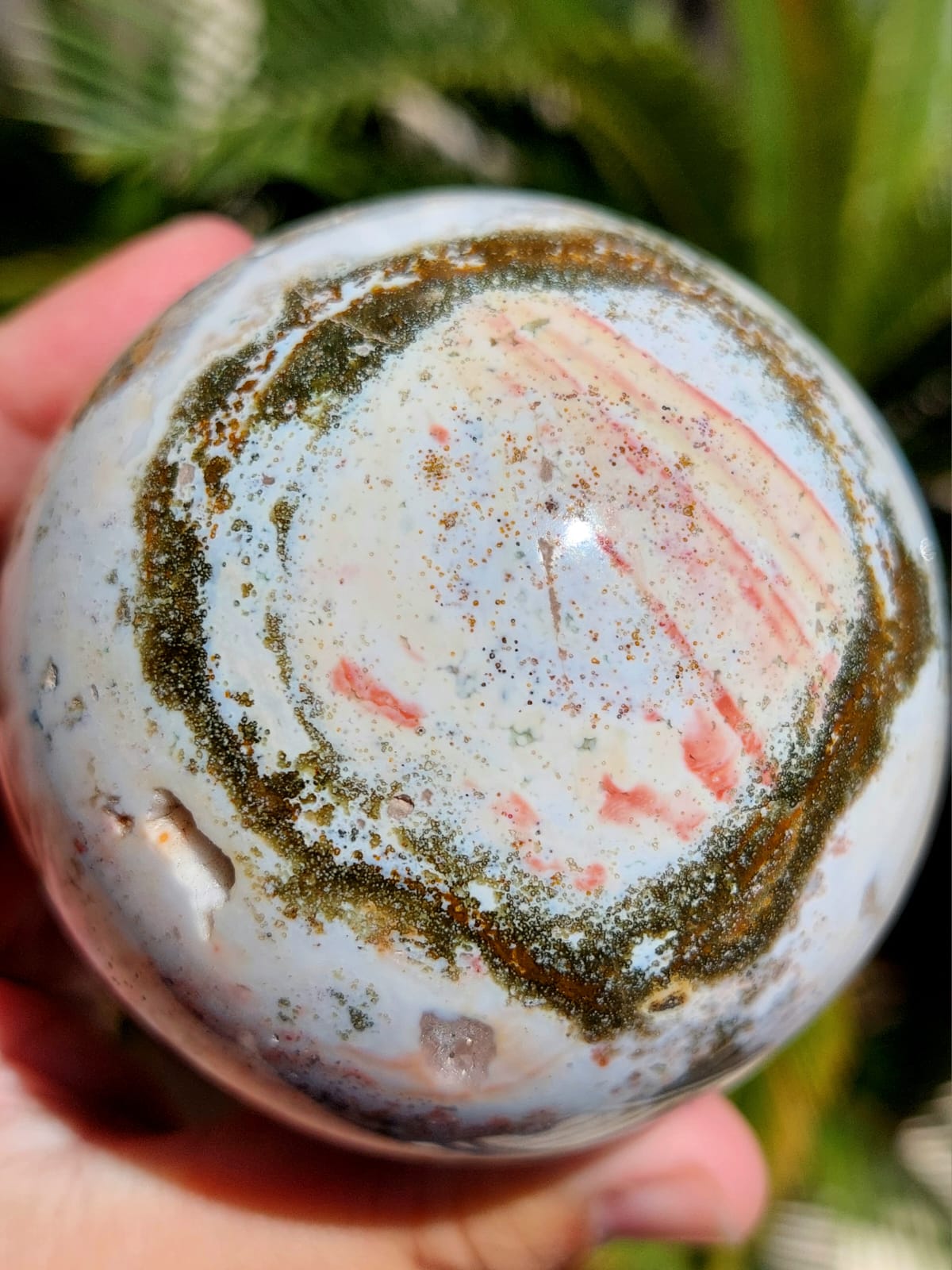 Diaspro Oceano sfera - 7,4 cm