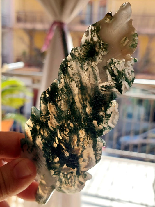 Agata Muschiata piuma - 15,5 cm