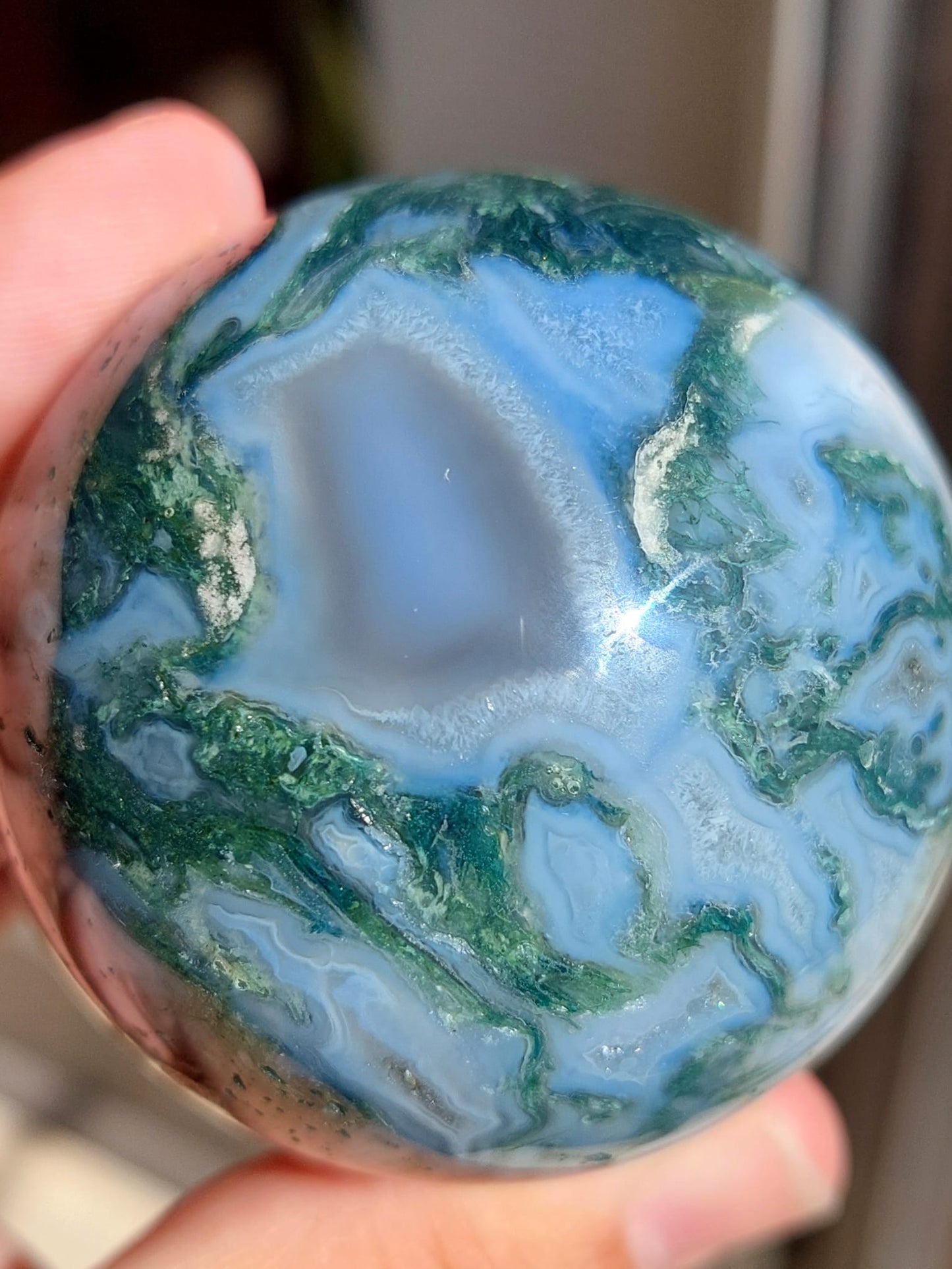 Sfera Agata Muschiata - 5,6 cm