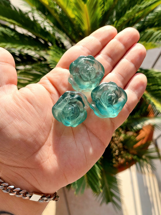 Fluorite mini rosellina - 3 cm - 1 Pz