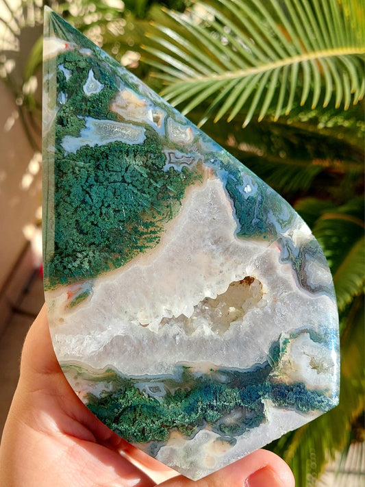 Agata Muschiata forma a punta XL