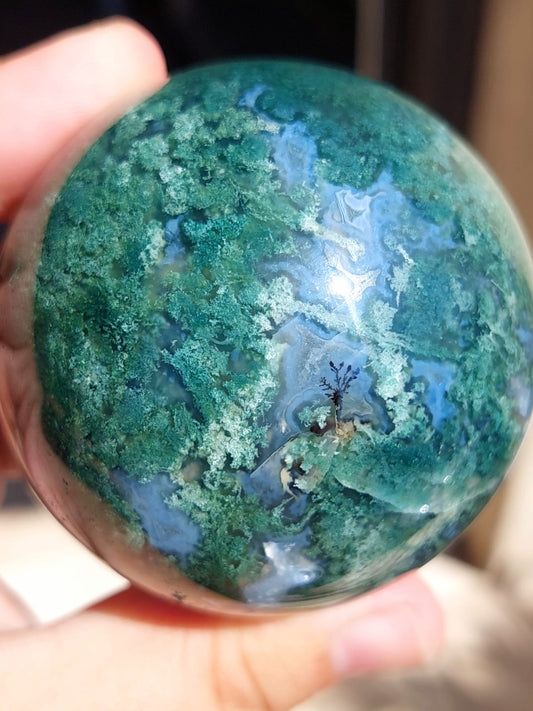 Sfera Agata Muschiata - 6,2 cm