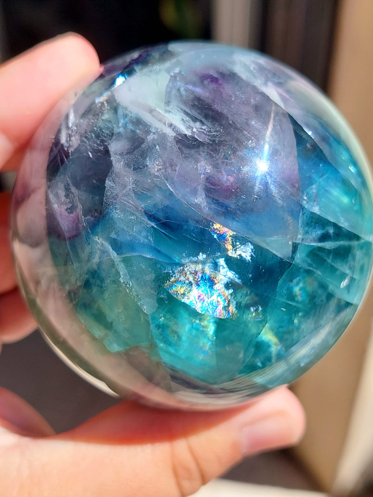 Fluorite sfera - 7,1 cm