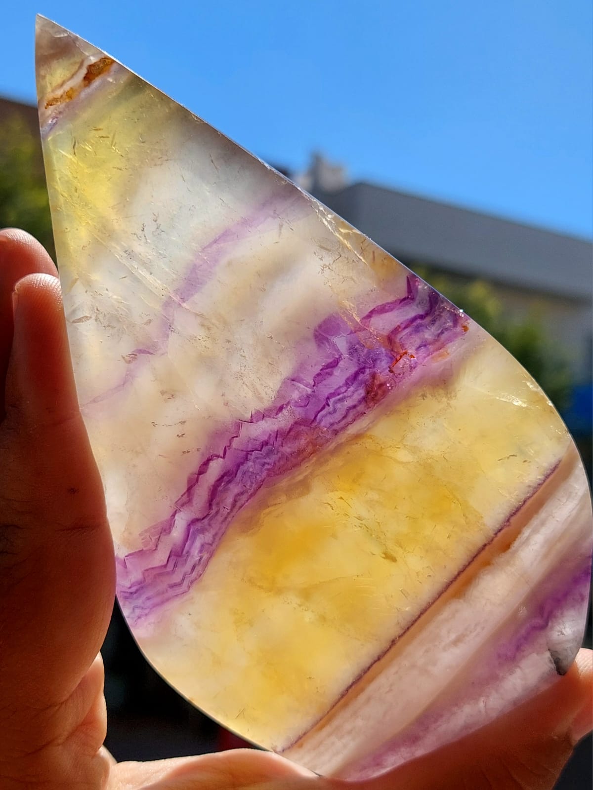 Fluorite forma a punta