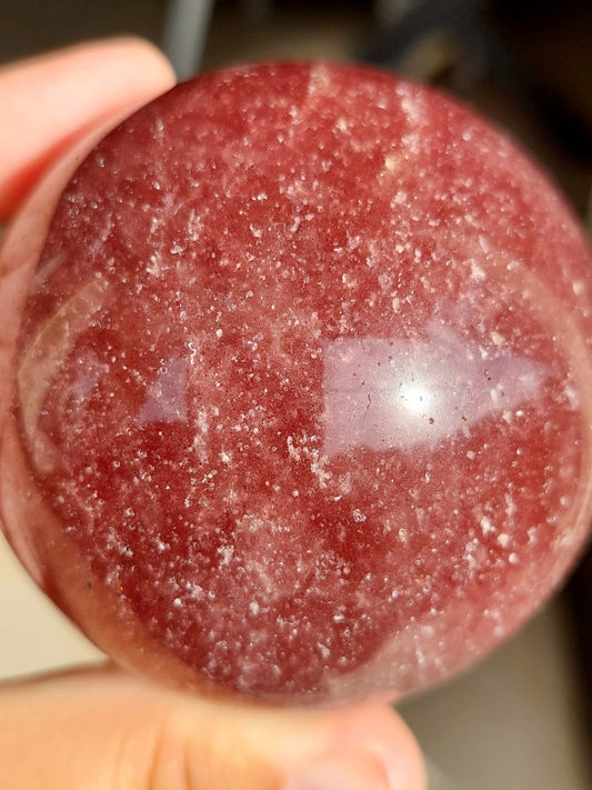 Quarzo Fragola sfera - 6,9 cm