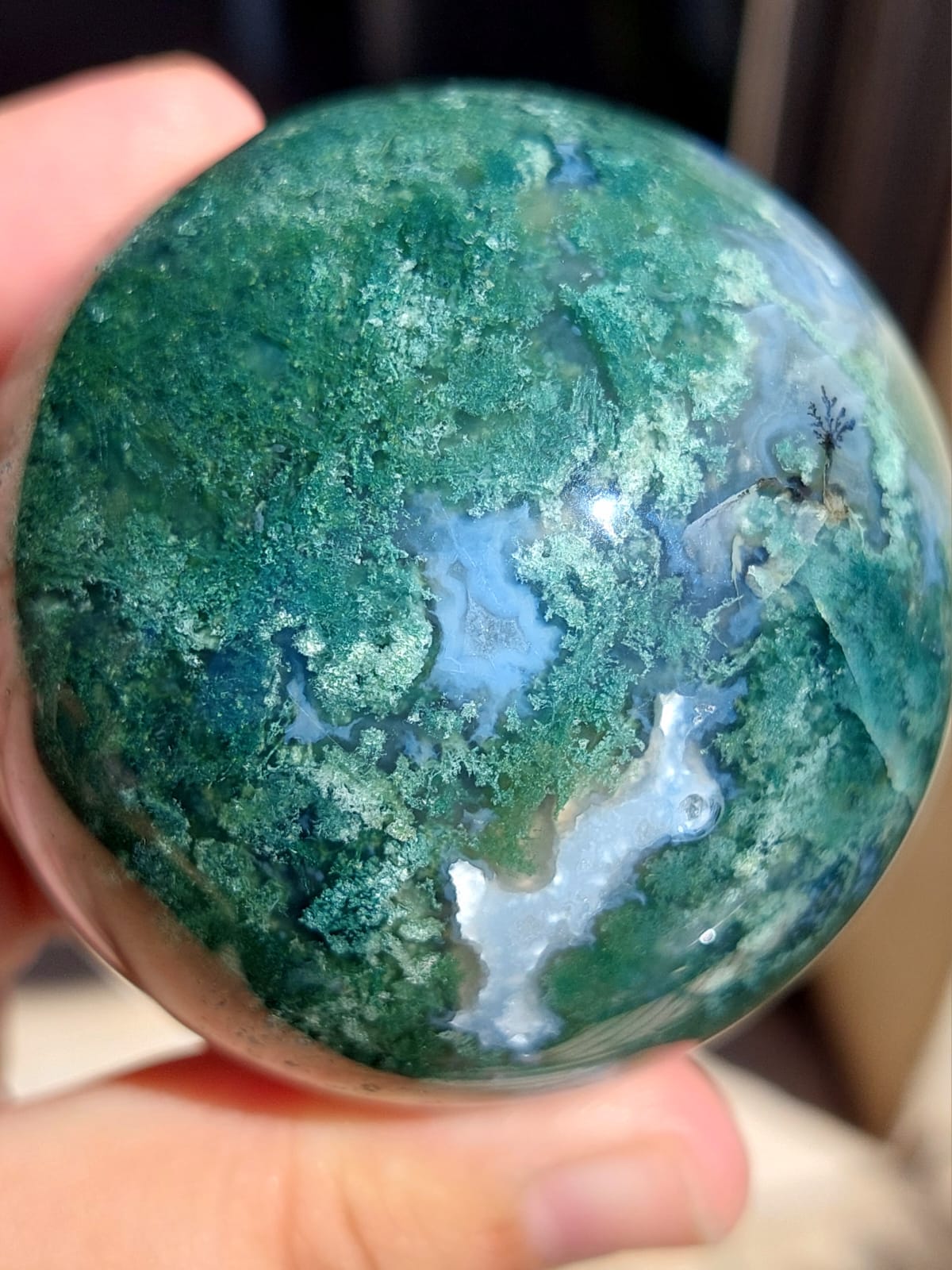 Sfera Agata Muschiata - 6,2 cm