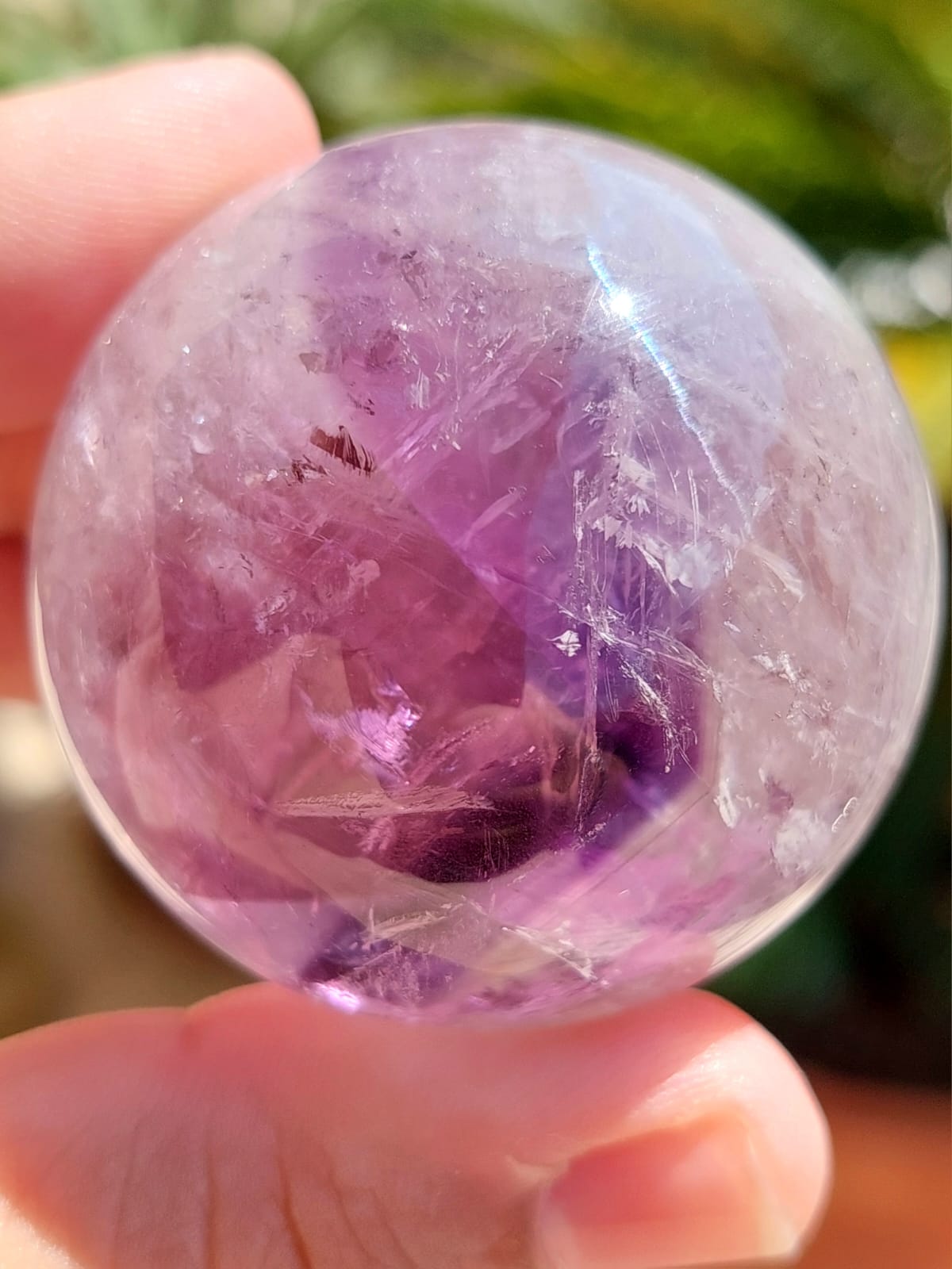 Ametista Phantom sfera - 4,5 cm