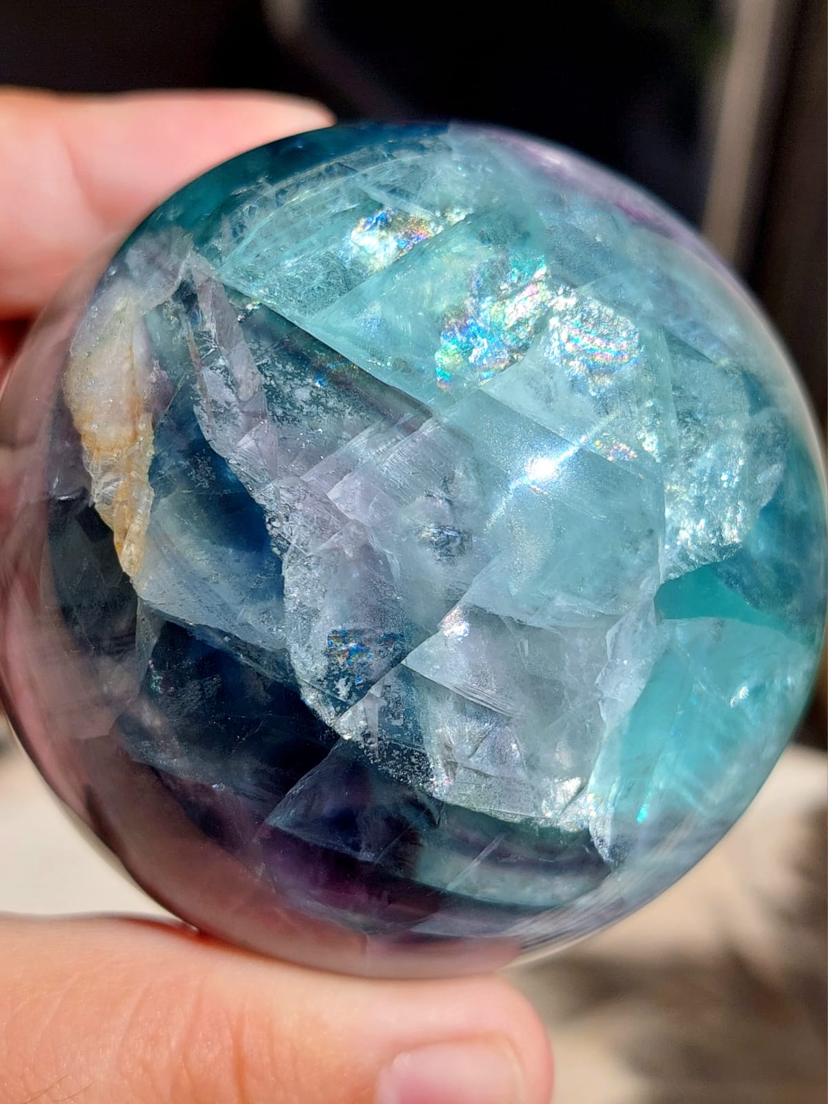 Fluorite sfera - 7,1 cm