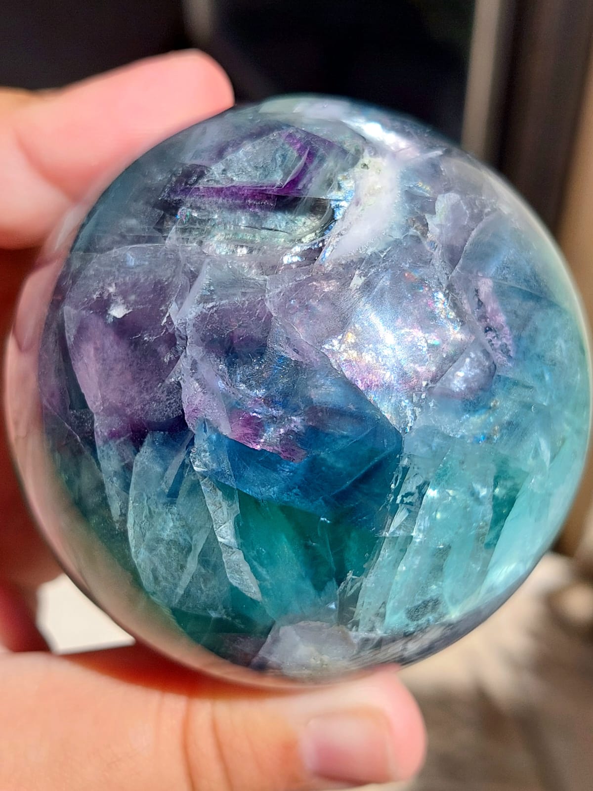 Fluorite sfera - 7,1 cm
