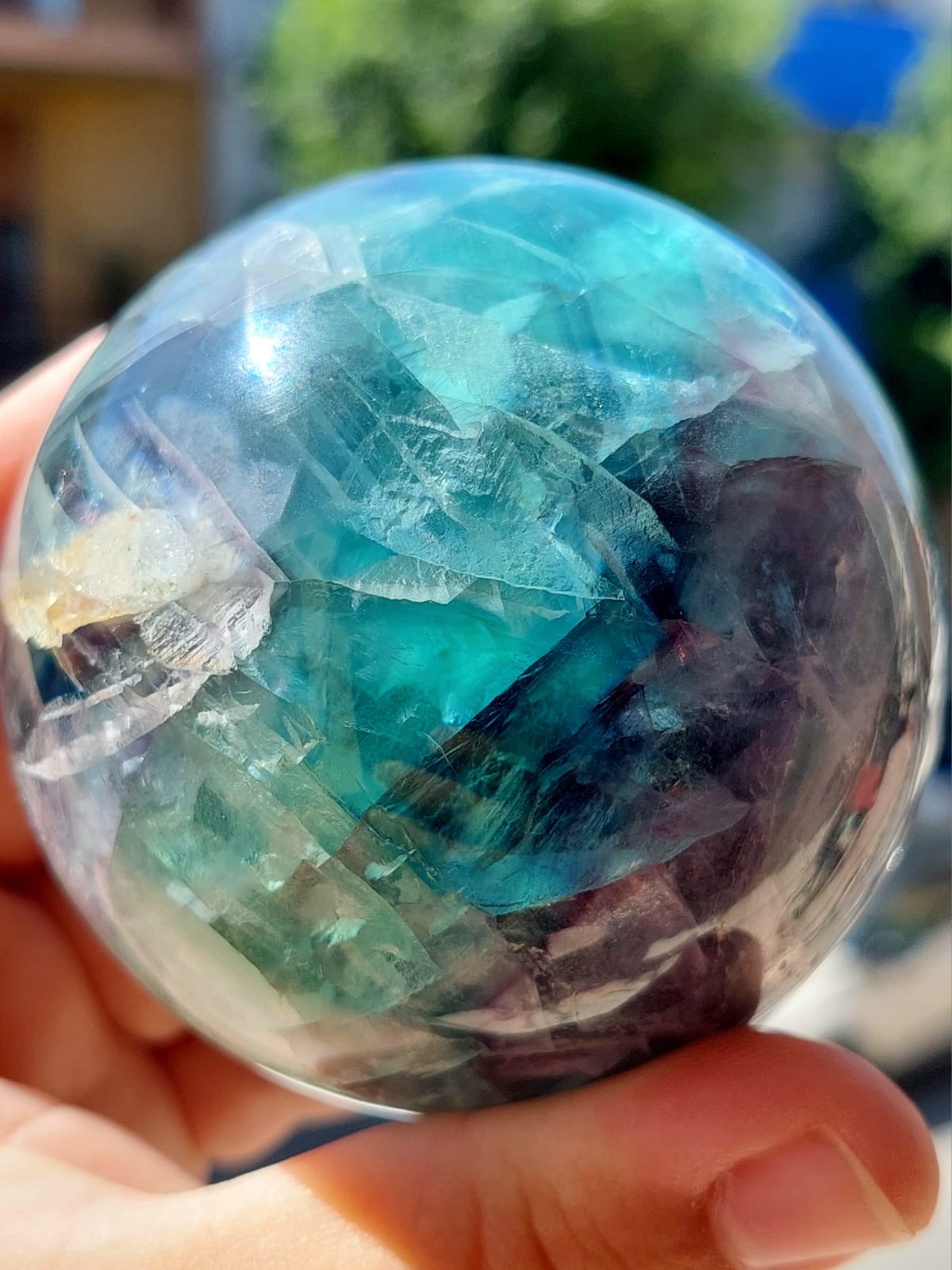 Fluorite sfera - 7,1 cm
