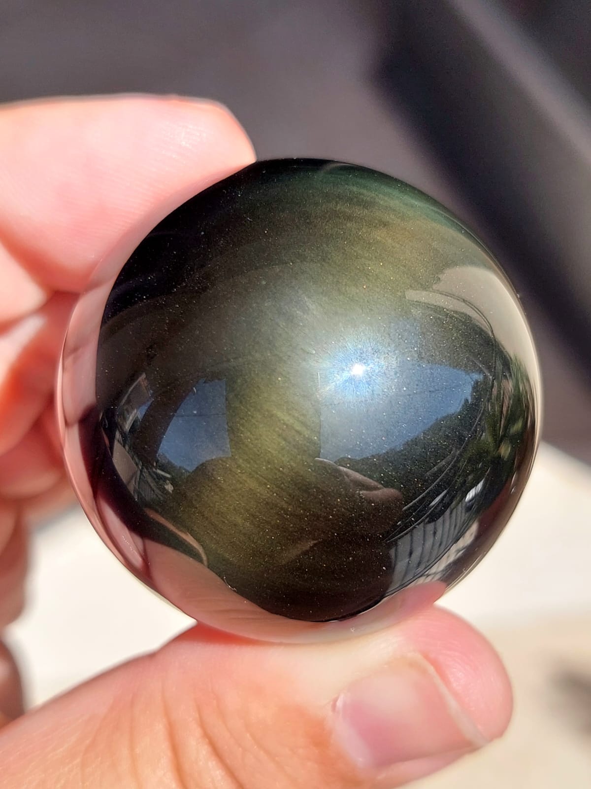 Ossidiana Rainbow sfera - 4,1 cm