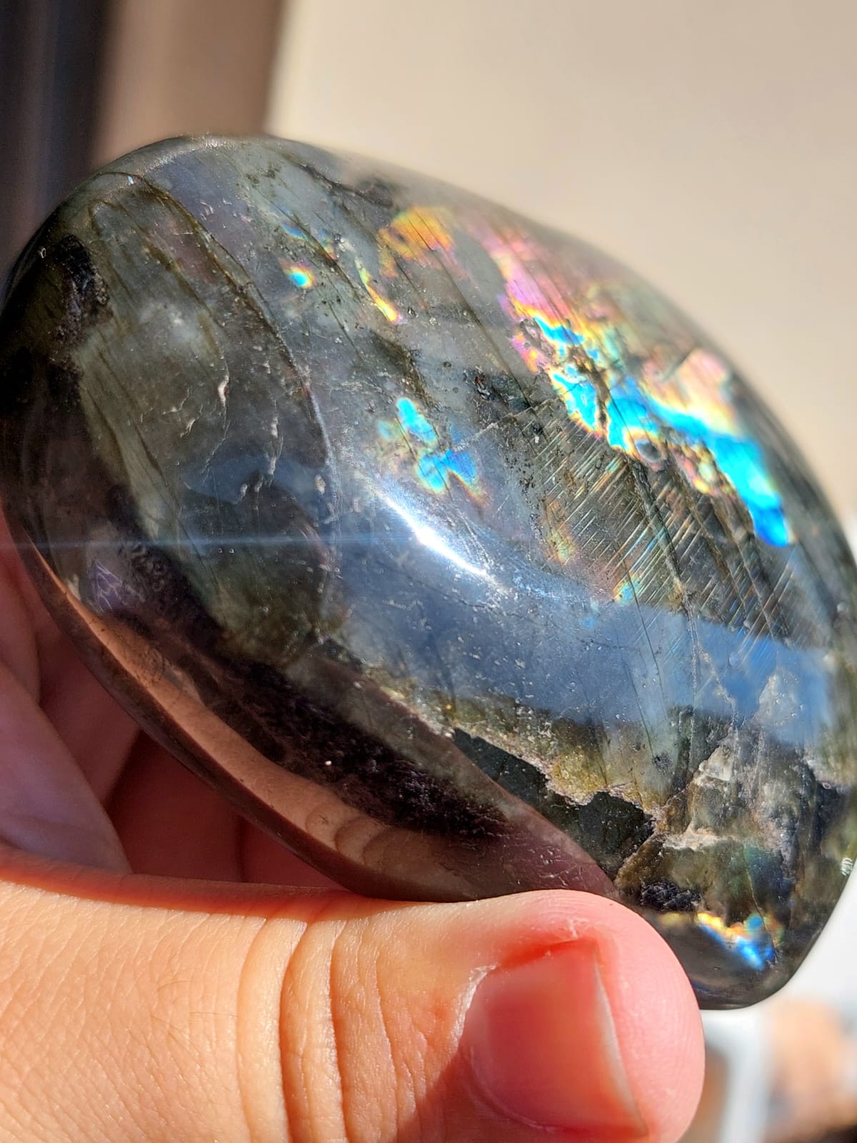 Labradorite cuore - 10,7 cm