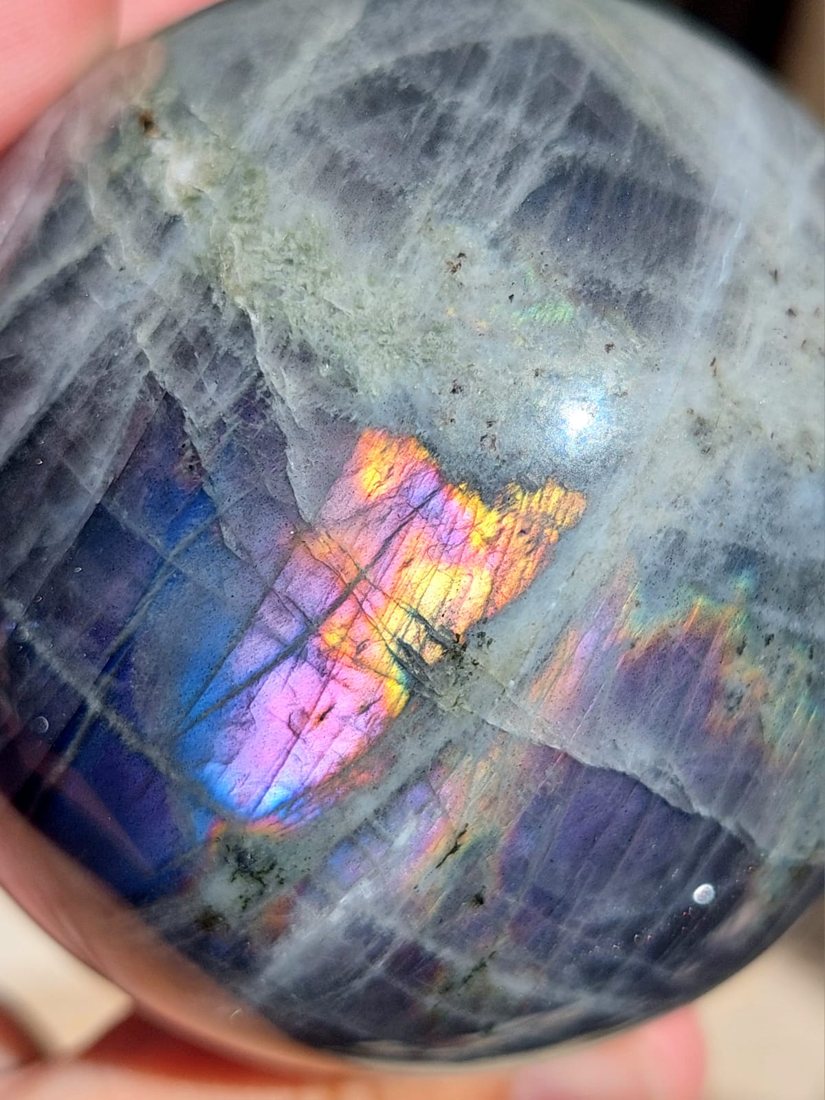 Labradorite sfera - 7,3 cm