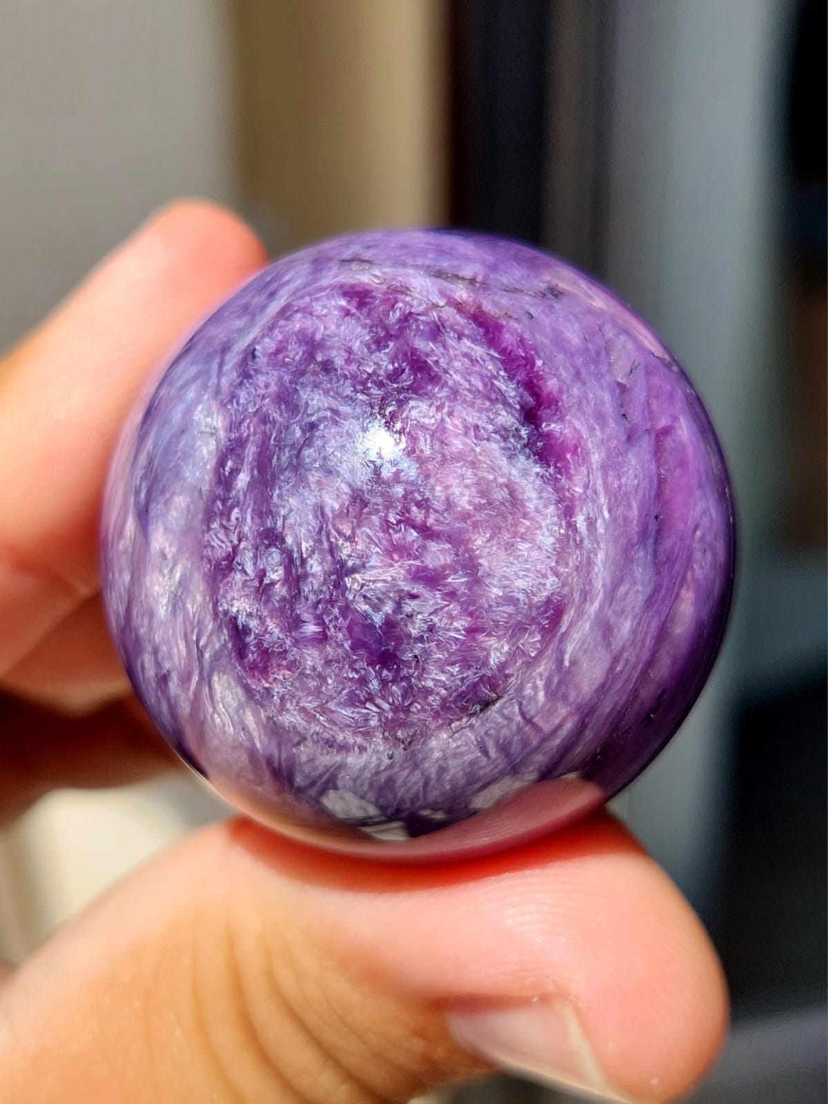 Charoite sfera - 3,7 cm