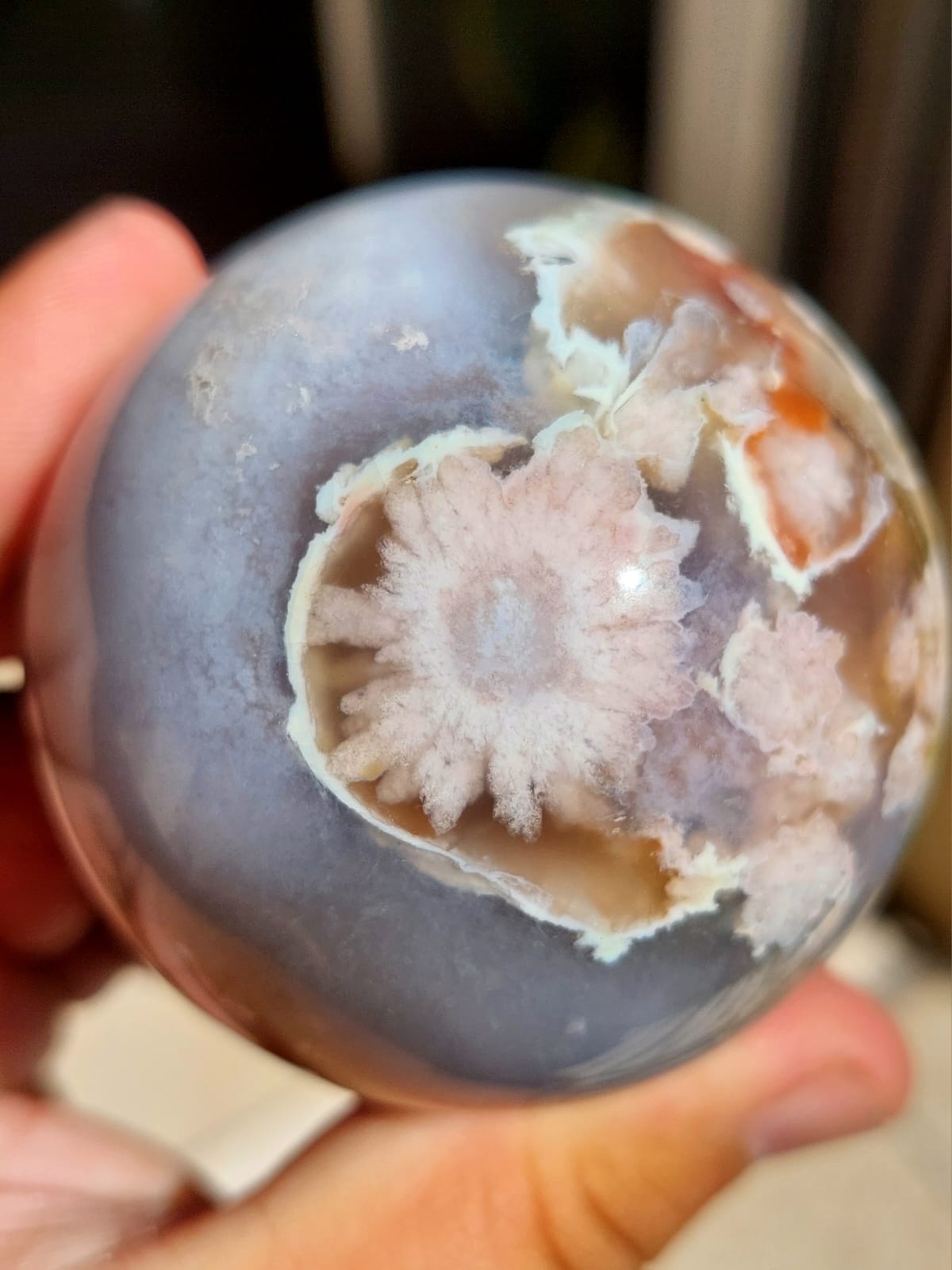 Agata Sakura sfera - 6,1 cm