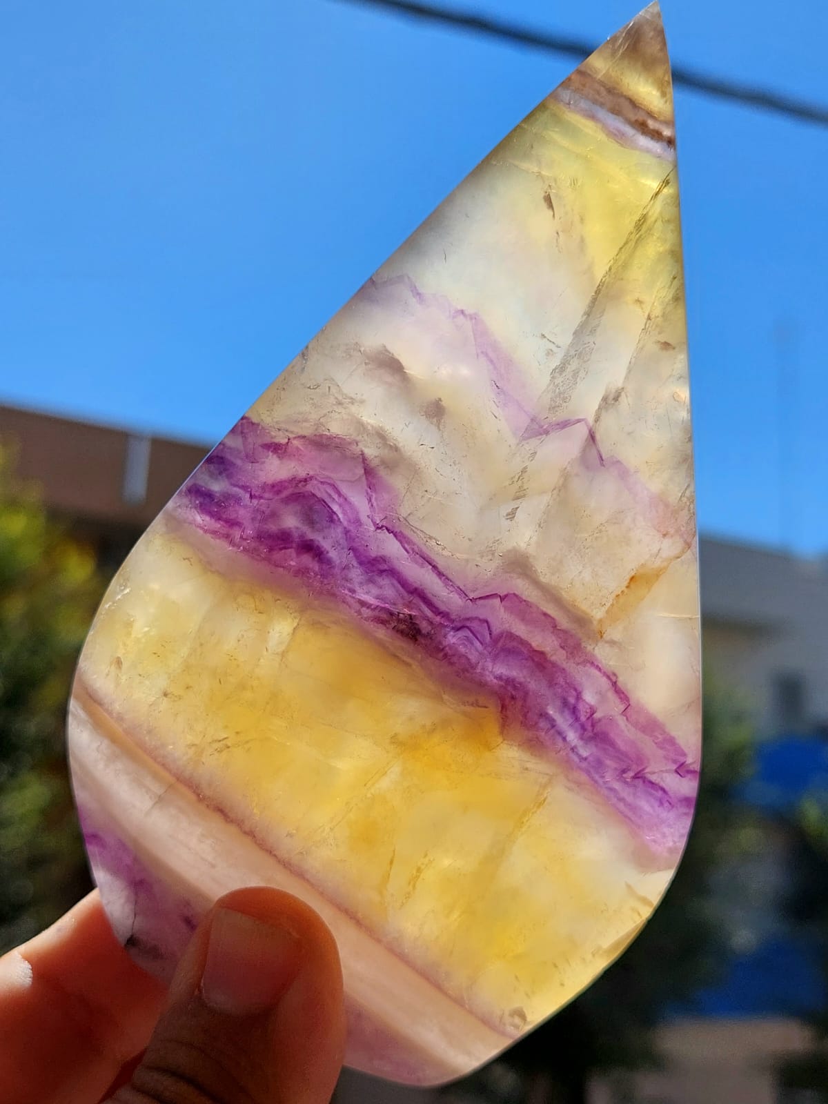 Fluorite forma a punta