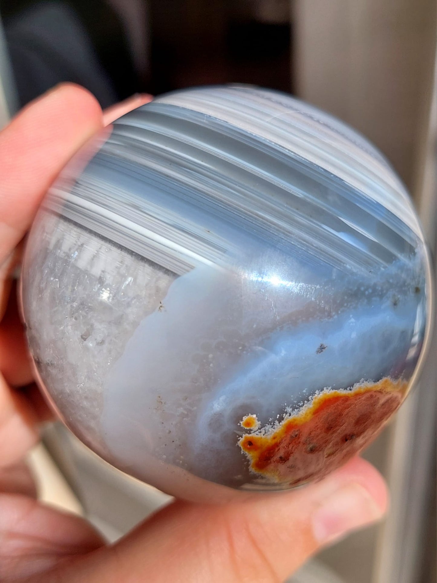 Agata Drusy sfera - 6,8 cm