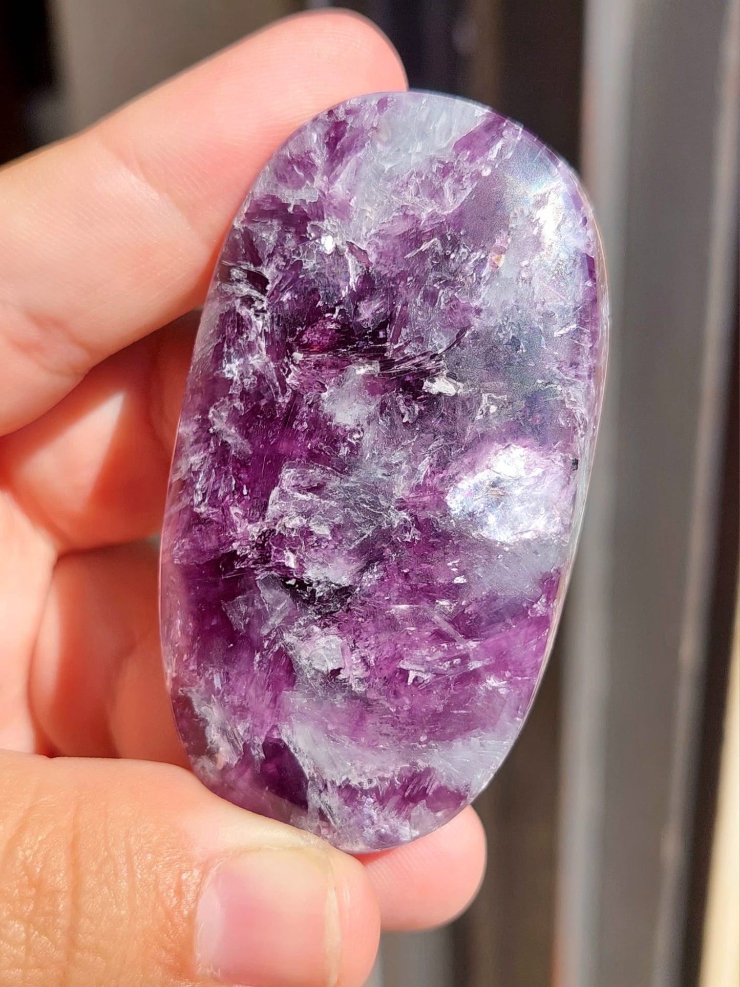 Lepidolite/Mica palmstone - 1 Pz