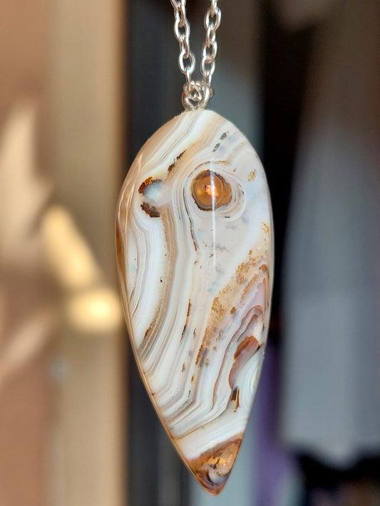 Collana con ciondolo Agata