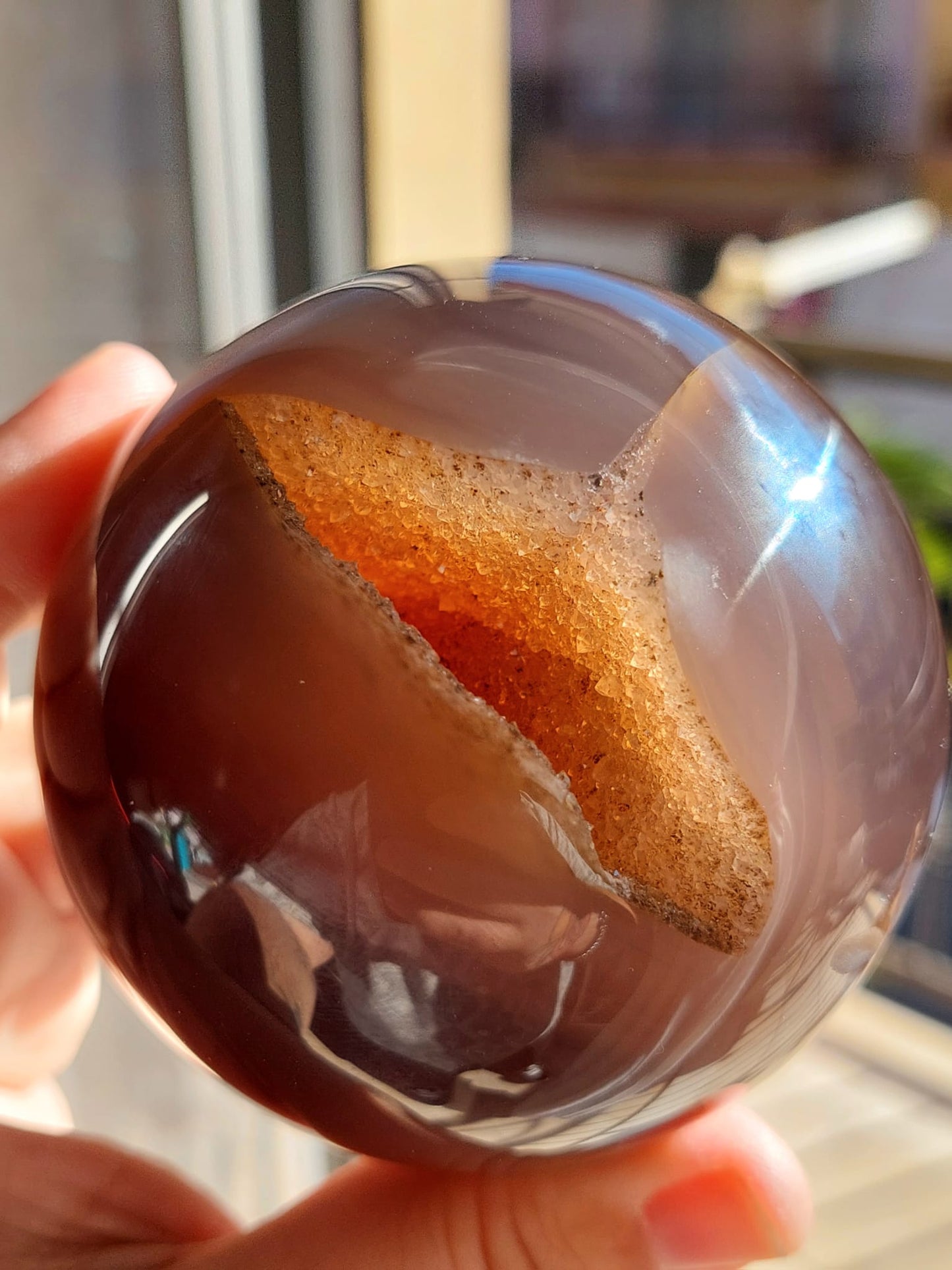 Agata Drusy sfera - 7,7 cm