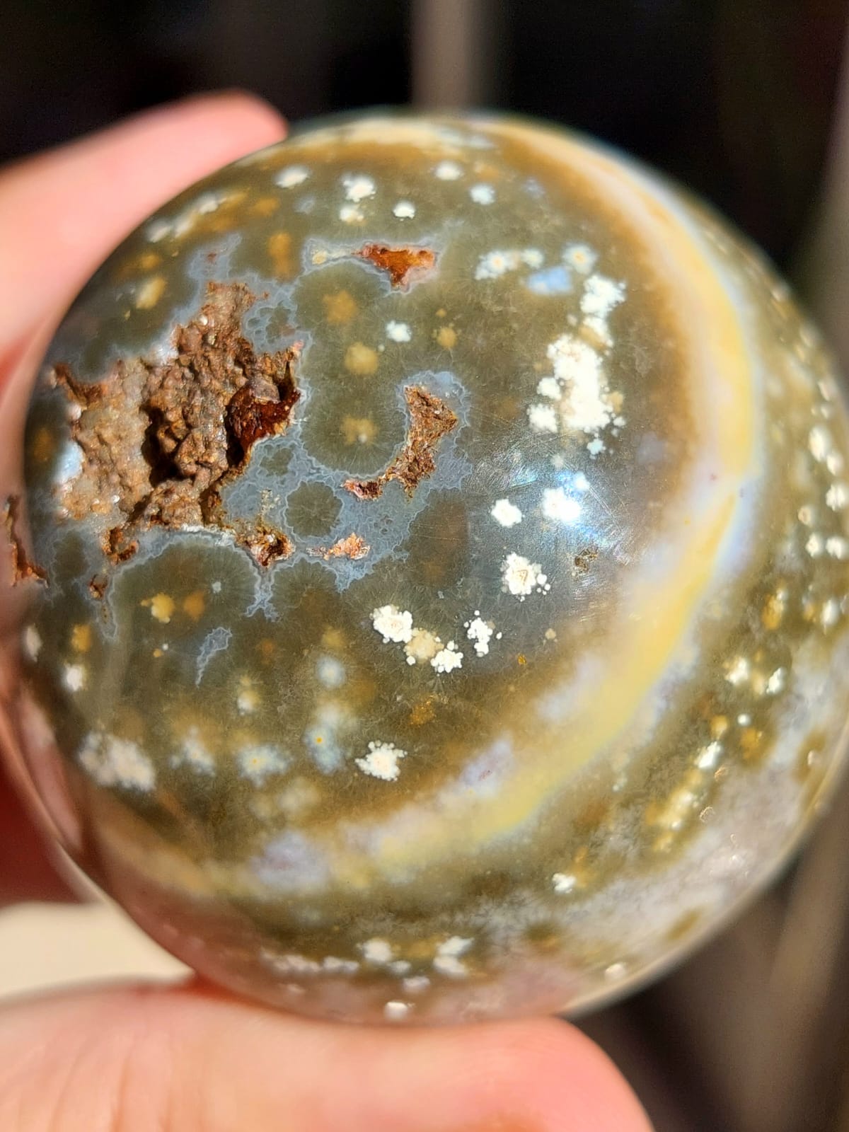 Diaspro Oceano sfera - 5,4 cm