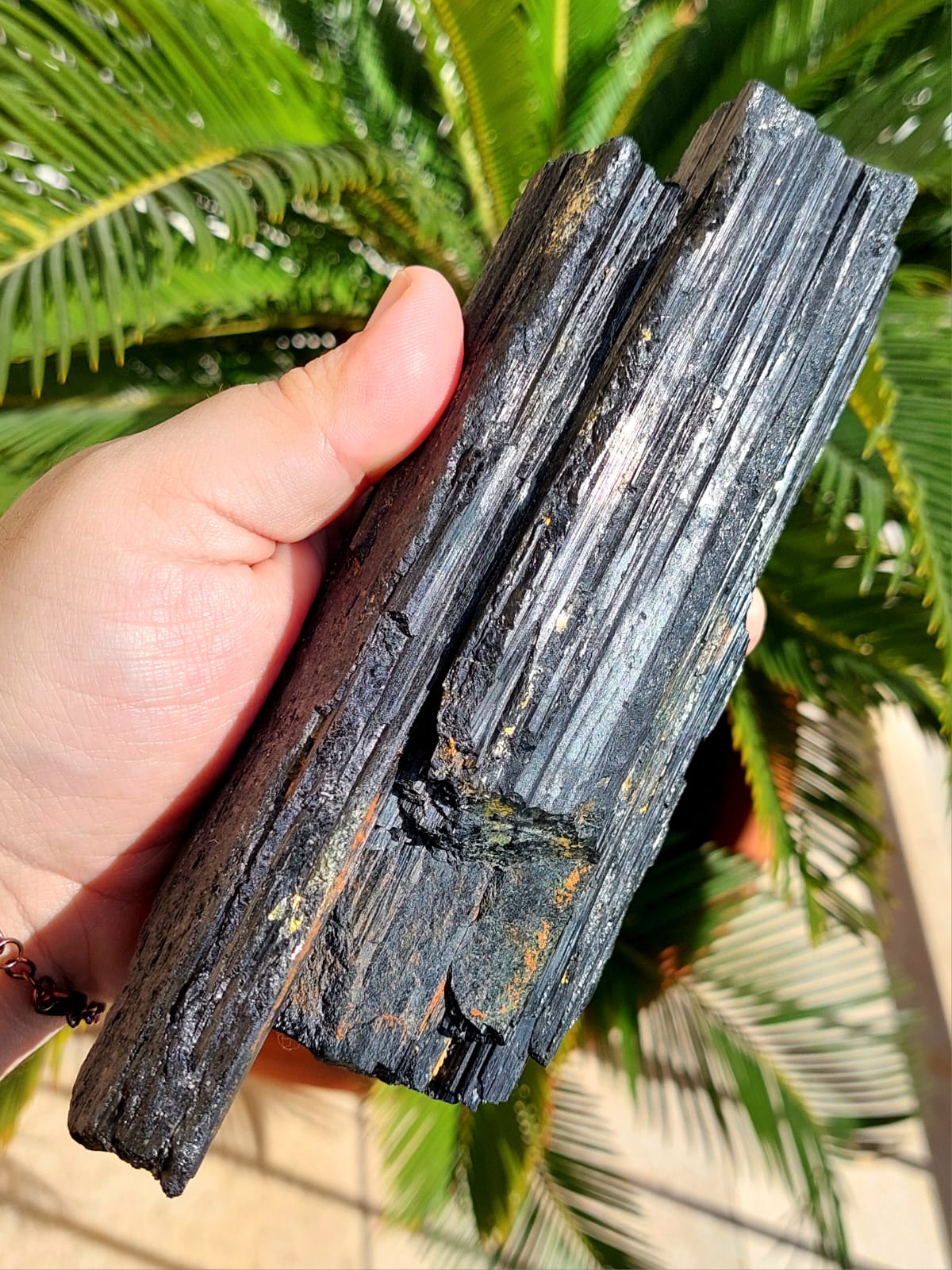 Tormalina nera grezza XL - 19 cm