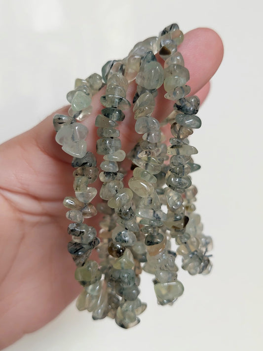 Bracciale chips Prehnite - 1 Pz