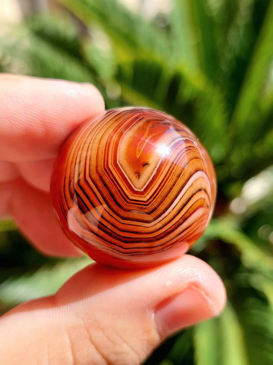 Agata Sardonyx mini sfera - 3,1 cm