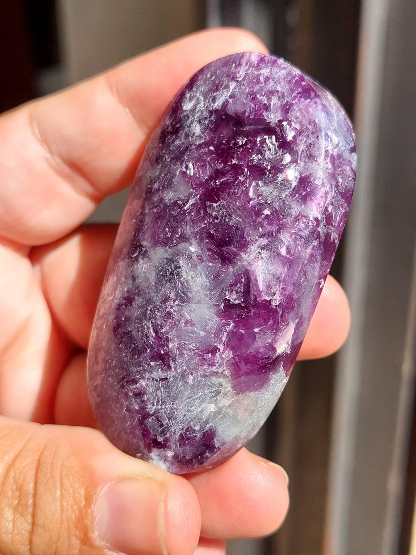 Lepidolite/Mica palmstone - 1 Pz