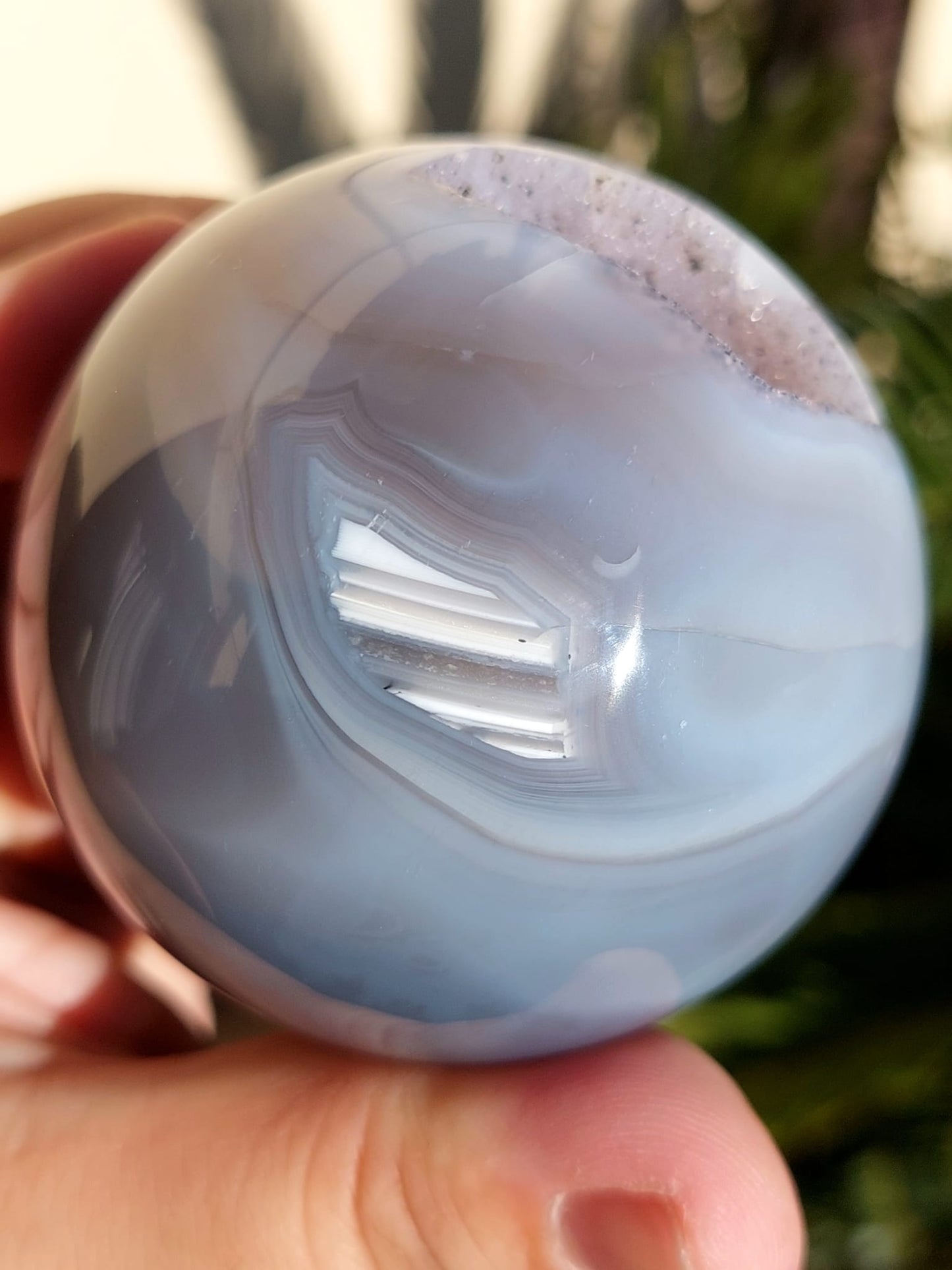 Agata Drusy sfera - 6,4 cm