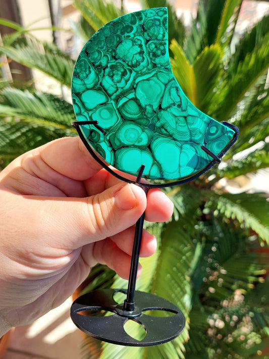 Malachite Luna - 8,2 cm