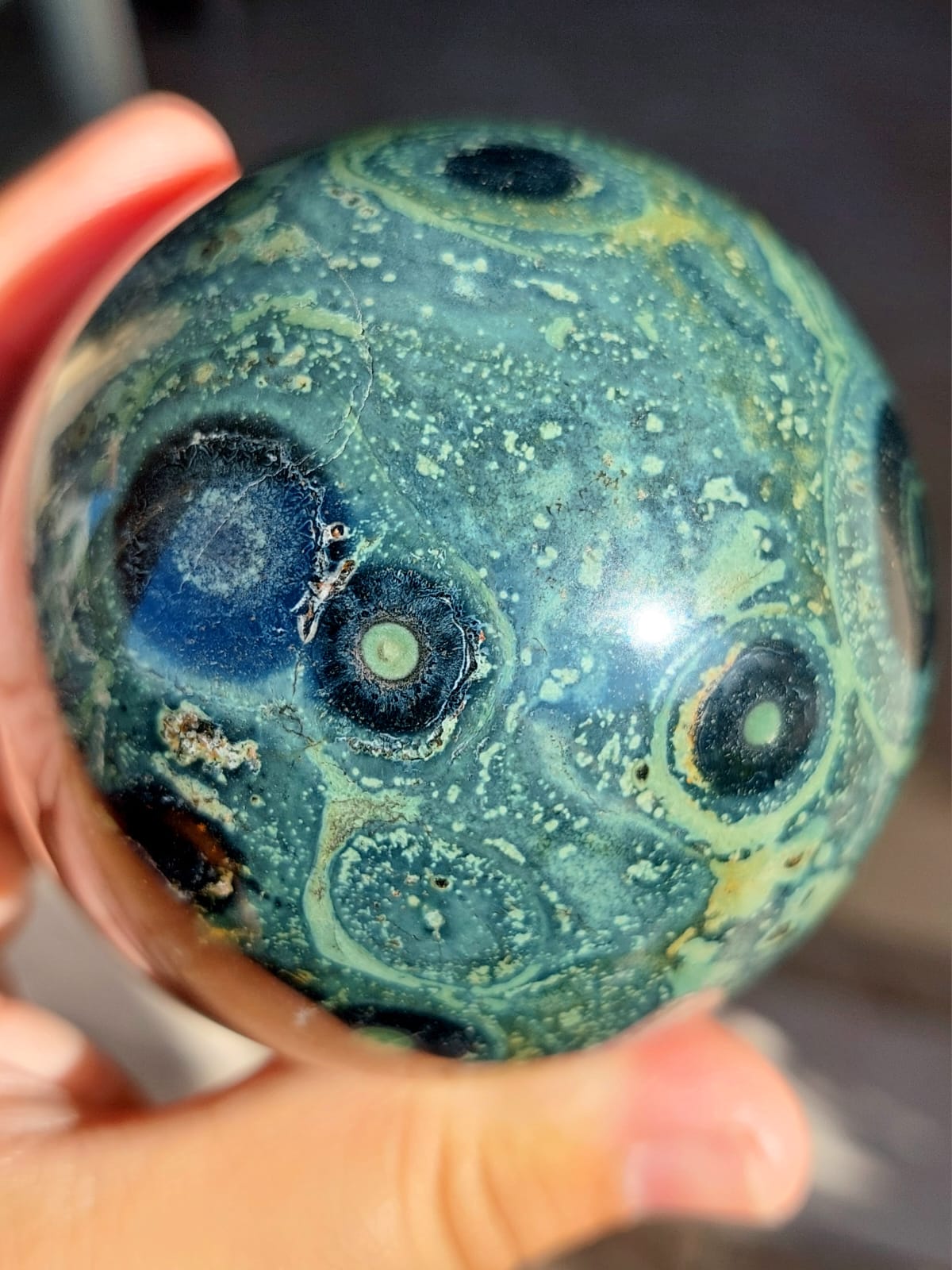 Diaspro Kambaba sfera - 7,1 cm