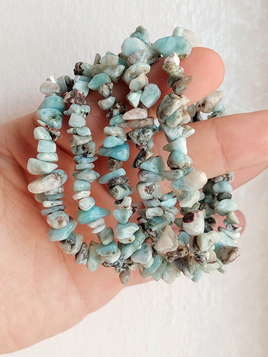 Bracciale chips Larimar - 1 Pz